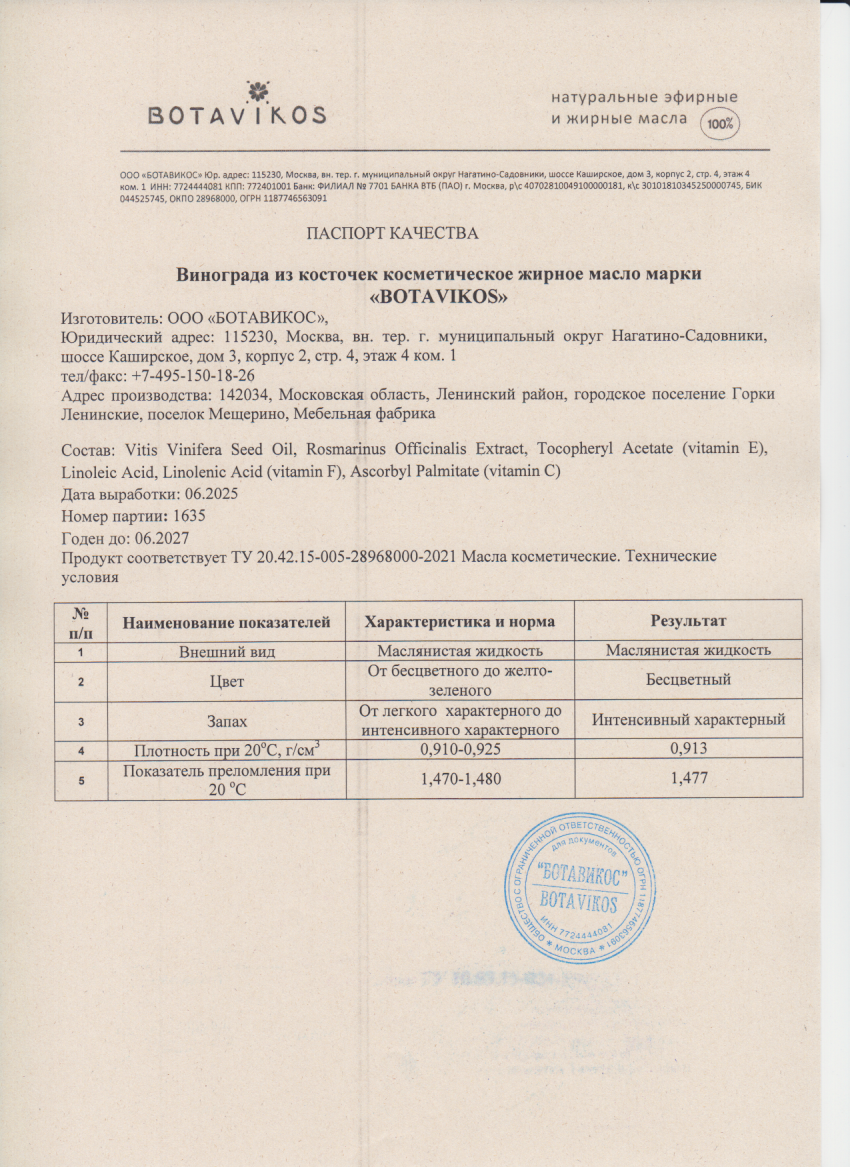 Паспорт №062025